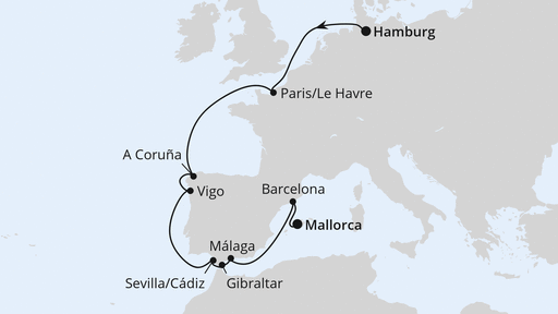 Von Barcelona nach Teneriffa mit AIDAcosma