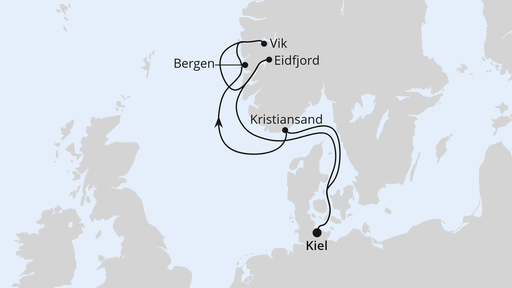 Skandinavien mit Kopenhagen ab Kiel mit AIDAbella