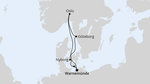 Von Hamburg über Norwegen nach Warnemünde mit AIDAluna